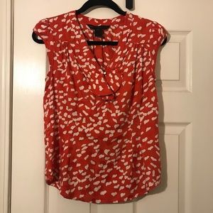 Marc by Marc Jacobs Flock of Hearts blouse top